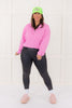 One And Only Half Zip Top - Candy Pink - DOORBUSTER