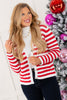 Good Times Striped Sweater Cardigan - DOORBUSTER