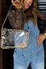 Keep Em' Talkin' Clear and Leopard Bag