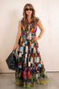 Katrina Black Sleeveless Multicolor Abstract Print Maxi Dress *Final Sale*