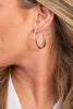 Ella Hoop Earrings - Gold White Cz | Kendra Scott