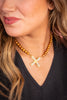 Chloe Necklace - Gold Pearl | French  Kande - FINAL SALE