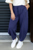 What's My Name Navy Jogger Barrel Pants