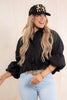 Regina Black Long Sleeve Blouse *Final Sale*