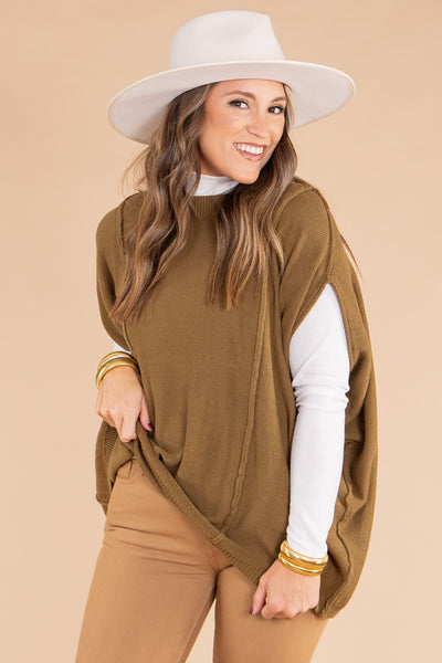 Willow Tree Rib Knit Top in Sea Blue main image 1