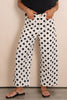 Parker White and Black Polka Dot Pant