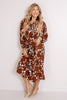 Maxine Brown Long Sleeve Maxi Dress