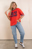 Varsity Cherry Red Short Sleeve T-Shirt