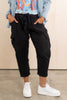 Free My Soul Linen Black Cargo Pant