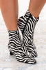 Delvie Ankle Boot - Zebra