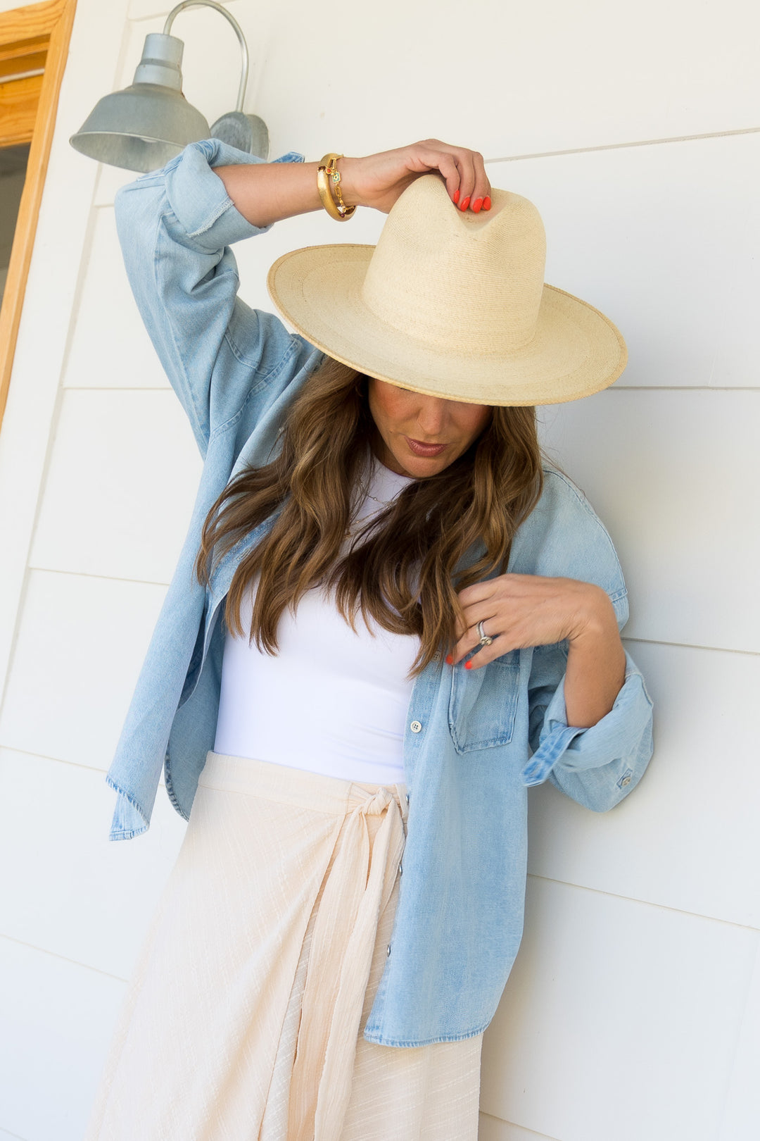 Never worn Gigi pip cove wide brim straw hat GIGI PIP Cove Natural Wide Brim Straw Hat main image 4