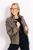 Leanne Chocolate Leopard Print Bomber Jacket