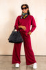 Scuba Cabernet Long Sleeve Pant Set