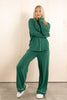 Sweet Dreams Long Sleeve Dark Green Pajama Set
