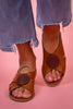 Nicole Band Sling Sandals - Cognac | Brighton - SALE