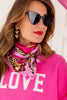 Linked To You Scarf - Fuchsia