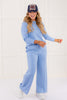 Lux Collection Light Blue Wide Leg Pant | TWT Exclusive