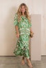 Emily Printed Green Maxi Dress