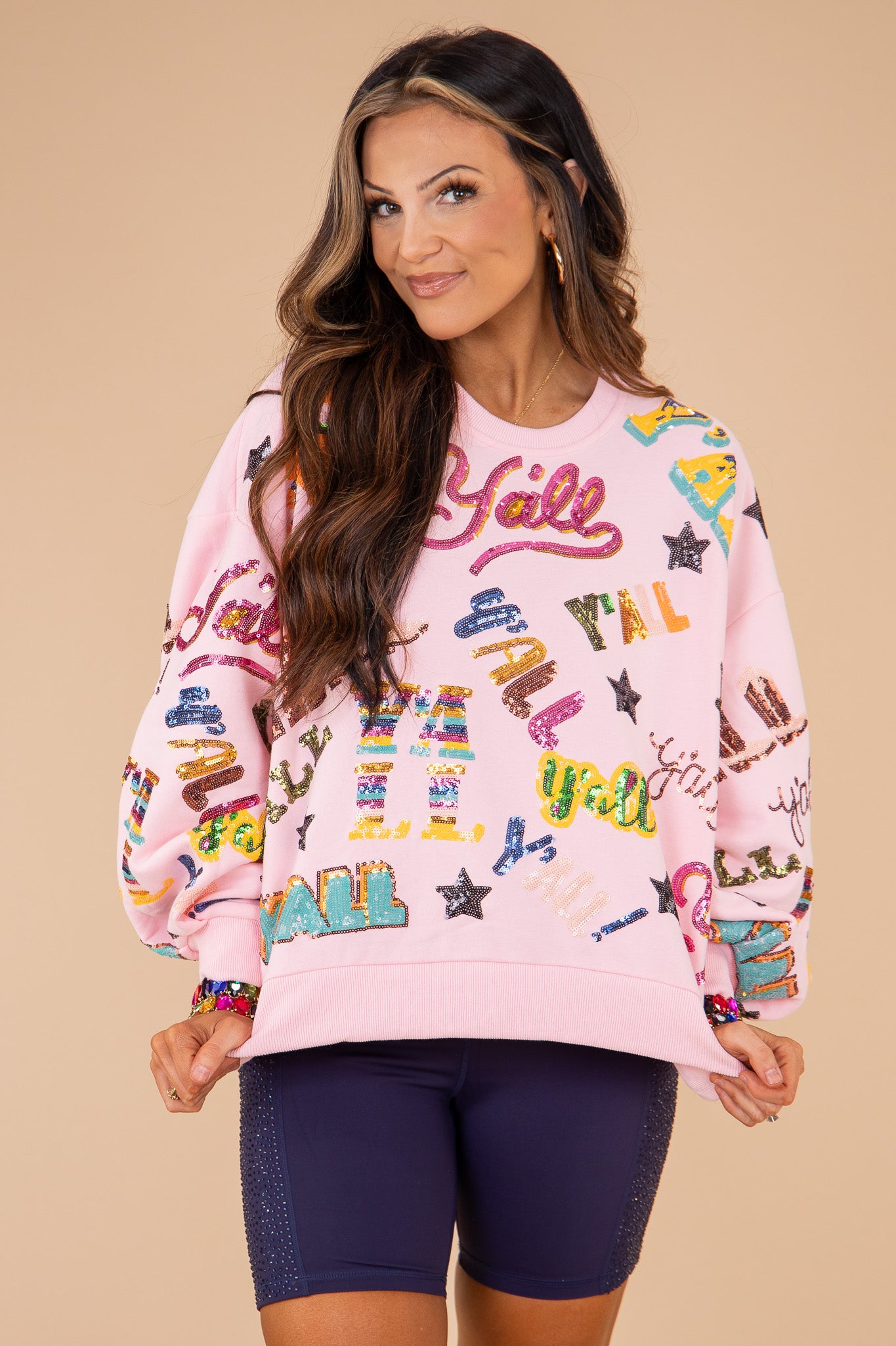 Y'all All Over Sweatshirt | Queen Of Sparkles - FINAL SALE