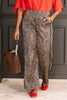 Living For The Moment Black Leopard Wide Leg Pant