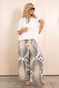 Triumph Grey Abstract Print Wide Leg Pants