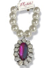 Made In The Deep South 1970s Quartz & Pearl Pendant 1970s White Bead Necklace