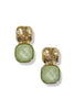 Trina Midi Lime and Gold Earrings