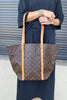 Louis Vuitton Shopping Sac Handbag Monogram Canvas MM