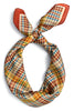 Special Memories Brown Plaid Square Scarf