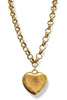 Bracha Puffy Heart Short Necklace