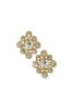 Celeste Glass Stone Beaded Stud Earrings