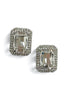 Elara Silver and Crystal Stud Earrings
