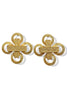 Madison Gold Textured Rope Earrings