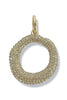 Stay Golden Pave Crystal Circle Pendant
