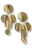 Sienna Gold Round Disc Fringe Earrings