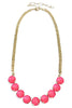 Sienna by TOVA Mini Grace Electric Pink Necklace