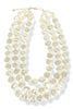 Fully Invested Pearl Disc Layered Necklace