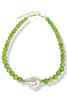 The Kamryn Luxe Lime Sea Gemstone Baroque Pearl Necklace