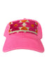 Kilim Baseball Hat - Hot Pink 22