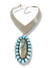 Made in the Deep South 1970s Labradorite & Agate 1970s Necklace