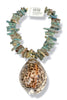 Made In The Deep South 1960s Cowrie Shell 1960s Jasper Necklace