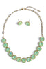 Serene Mint Opal Stone Chain Necklace