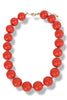 Becky Red Acrylic Ball Necklace