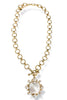 Byzantine Revival Gold/Cream Pearl Necklace