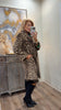 Francis Valentine Dame Leopard Yellow & Brown Faux Fur Coat