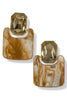 Clever One Light Topaz Acrylic Earrings