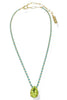TOVA Milli Chartreuse Turquoise Necklace