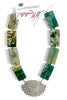 Made In The Deep South 1920s Fur Clip 1960s Cherry Blossom Agate Necklace