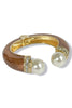 Elaine Brown Pearl Hinge Cuff Bracelet