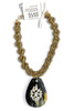 Made In The Deep South 1950s Rhinestone Brooch 1960s Horn Pendant Necklace